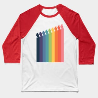 Rainbow birds Baseball T-Shirt